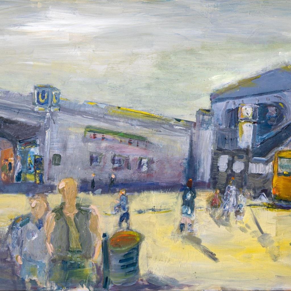 U-Bahnhof Hallesches Tor - Acryl -100 x 70cm (2023)