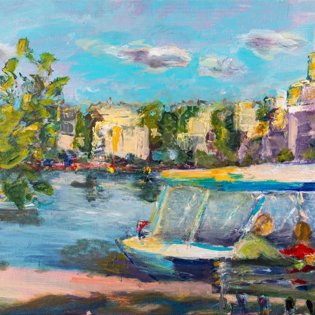 Am Treptower Hafen - Acryl - 60 x 80 cm (2023)